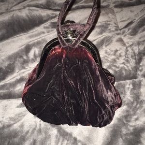 NINE WEST BEAUTIFUL BURGUNDY SACHET/WRIST PURSE